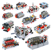 兼容乐高积木引擎发动机，变速箱电动齿轮机械，组模型科技拼装马达mo