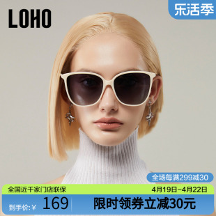 loho太阳眼镜2024女潮时尚gm大脸显瘦大框偏光，防紫外线晒墨镜