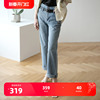 夏季高腰牛仔裤女直筒韩版宽松显瘦夏薄款超软bf风k322