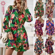 2023 Autumn Shirt Dresses Printed Skirt 印花裙连衣裙秋冬短裙