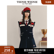 TeenieWeenie小熊奥莱卡通毛衣背心女秋冬女毛衫马甲学