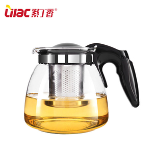 紫丁香耐高温玻璃茶壶过滤泡，茶壶大容量水壶茶吧机专用加热保温壶