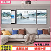 新中式电表箱三联画客厅装饰画现代简约遮挡画沙发背景墙高档晶瓷