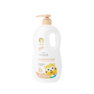 小浣熊儿童沐浴露宝宝婴儿洗澡洗发水，新生洗护用品泡泡二合一大瓶