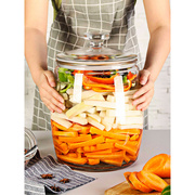 玻璃罐子泡菜坛子大容量，桶容器腌制缸大口密封罐，特大号咸菜腌菜罐