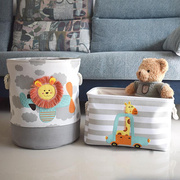 收纳箱婴儿专用儿童玩具收纳筐箱桶宝宝装放脏衣服篮卡通布艺毛绒