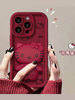 猫咪镜子支架苹果15promax手机壳iphone14保护套11/13pro12mini可爱x/xr红色6s/7P/8plus超火xs max女se3