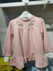 1001夜品牌童装处理女童韩版加绒，立领连衣裙粉色荷叶裙边卫衣