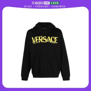 香港直邮潮奢 Versace 范思哲 男士Versace 黑色毛线衫