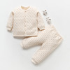 婴儿套装秋冬季保暖内衣，两件套女一男宝宝衣服分体，二夹棉秋衣岁半