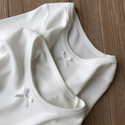 两件装儿童白色纯棉，秋衣男女宝宝幼儿园学生，打底纯白内衣长袖上衣