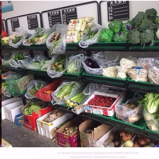 超市蔬菜架子生鲜店果盘框货架多功能商用多层水果简易展示架