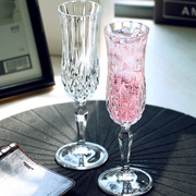 意大利RCR进口水晶香槟杯气泡果酒甜酒浪漫高脚杯家用喝甜酒酒杯