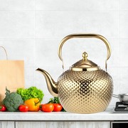 不锈钢烧水壶欧式家用餐厅饭店提柄茶壶电磁炉单壶茶台适用
