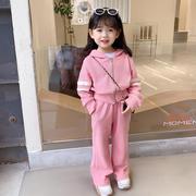 六岁女孩秋季套装女童清货韩国春秋套装2023秋装儿童洋气