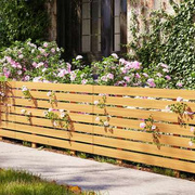防腐木小篱笆木栅栏花园围栏，户外庭院插地花坛绿化木护栏草坪围挡