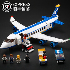 航空系列中国拼装益智玩具客机积木
