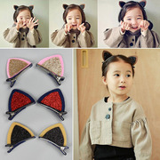 韩国儿童发卡头饰猫耳朵公主发饰女童宝宝夹子韩版小女孩可爱发夹