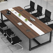 会议桌长桌现代简约实木，培训桌接待桌办公室，长条职员洽谈桌工作台