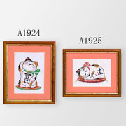 DMC绣线小小鱼A1924-1925 爱情猫 简单精准印花十字绣卡通套件