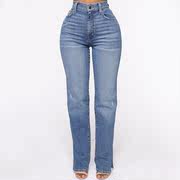 high women jeans 2021 trousers sladies pants 中腰铅笔女裤