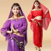 印度舞蹈服装演出服女2020天竺少女性感肚皮舞套装长袖女成人