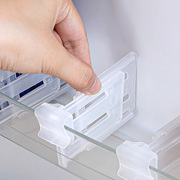 冰箱分隔夹侧门分隔板隔断分格神器可调节小卡扣抽屉收纳万能分割