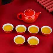 中式婚庆茶具结婚茶壶茶杯套装，中国红新婚婚礼，敬茶功夫茶具整套
