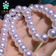 收藏级别9.5-10mm天女项链日本akoya阿谷屋天然海水珍珠项链