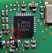 J80AL 宝马汽车遥控钥匙漏电易损通病芯片 汽车遥控射频信号