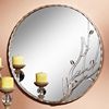 梵森欧怡浴室镜子卫生间化妆镜，圆形铁艺壁挂，装饰欧美式梳妆台镜子