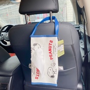 车载家用餐纸巾盒出口日本史努比可悬挂可爱纸巾套挂式防水纸巾袋