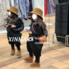 韩国童装冬季韩版女童洋气时髦加厚马甲外套+打底衫+哈伦裤三件套