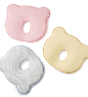 婴儿定型枕新生儿防扁头记忆棉枕头枕纠正偏头头型矫正0-1-2岁