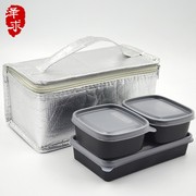 泽求保温袋饭盒外卖午餐便携便当，包加厚(包加厚)送餐隔热铝箔手提保温包