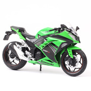 1比12俊基川崎忍者Ninja 250 300摩托车跑车模型合金仿真玩具车