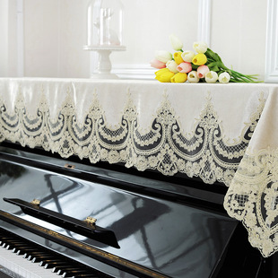 泰绣欧式钢琴罩蕾丝布艺，钢琴盖布雅马哈钢琴防尘盖，巾美式田园风格