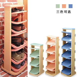 日本进口iseto收纳鞋架子，塑料家用组合整理架家多层创意立式鞋柜