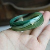 天然玉石保真绿玛瑙手镯童镯内径49-50mm