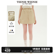 TeenieWeenie小熊女装2024春装户外运动工装风短裙休闲半身裙