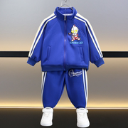 奥特曼男童运动套装，春秋2024小童洋气，时髦两件套儿童春装衣服