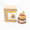 sanrio正版授权台湾jeancard音乐盒布丁狗，蛋糕礼物可爱摆件木质