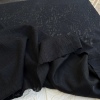 半透提花蕾丝黑色精致亲肤弹力针织羊毛意产打底衫连衣裙设计布料