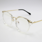 金属板材镜架fm1740060男女同款时尚，潮款近视防蓝光透明大框眼镜