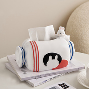 创意大白兔纸巾盒家用客厅茶几卧室，桌面家居装饰品摆件可爱抽纸盒