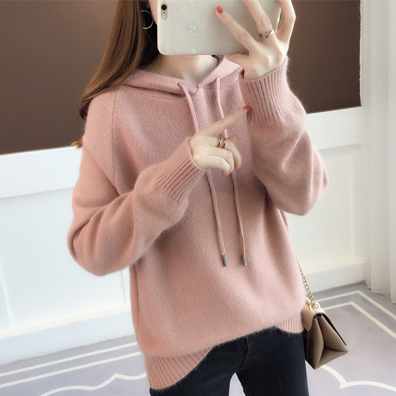skirt sweater Hooded coat 2018 Autumn and winter new pattern student Loose Short knitting Long sleeve Sweaterin the Women's clothing/Boutique , Sweaters category - from Buy2taobao.com to provide professional Taobao agent buy service