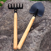 中长柄铲子耙子木柄铲，儿童种花种菜挖沙子，铲赶海大铲铁锹园艺工具