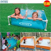 intex小型支架游泳池免充气戏，水池宝宝海洋球池沙池养鱼池