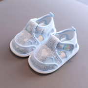 宝宝凉鞋女夏4-6-8-12个月，软底轻便学步鞋男防滑不掉脚包头婴儿鞋