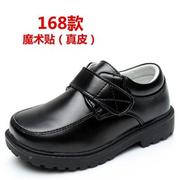 高档男童黑皮鞋底儿童白色学小学生校演出韩版小软皮鞋表英伦